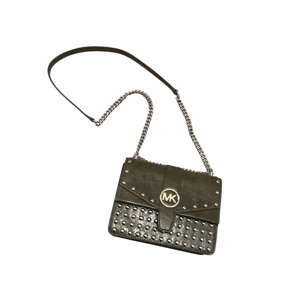 Michael Kors Green Studded Crossbody Bag NEW WITH TAGS
